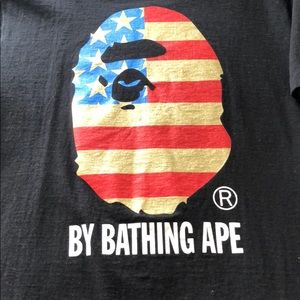 Deadstock! Bathing APE American flag T-shirt